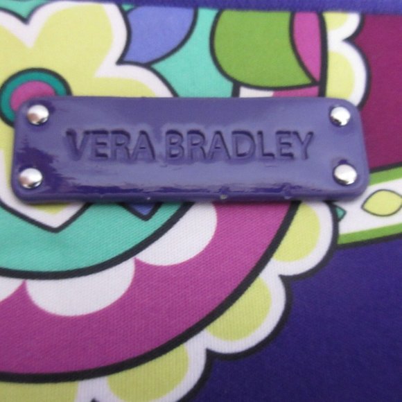 Vera Bradley I-Pad Notebook E-Reader Sleeve Case Neoprene Heather Purple 10"x 8" - Picture 2 of 5